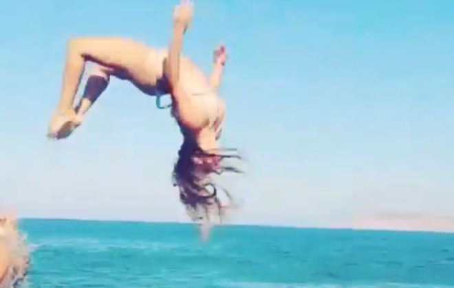 Έρρικα Πρεζεράκου: Σαρώνει στο instagram το βίντεο με την εντυπωσιακή της βουτιά