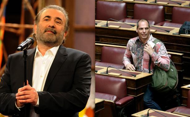 Λαζόπουλος για Βαρουφάκη: Ένα τέτοιο τραπεζομάντηλο, σαν το πουκάμισο, είχε η θεία μου ………….