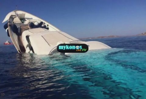 Μύκονος: Βυθίστηκε υπερπολυτελής θαλαμηγός στην Ψαρρού – Δείτε το video ντοκουμέντο!