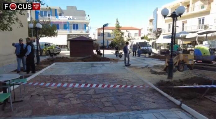 Ξεκίνησαν σήμερα οι προπαρασκευαστικές εργασίες για την ανάπλαση της κεντρικής πλατείας του Αγίου Βλασίου Εργασίες στην πλατεία του Αγίου Βλασίου Αχαρνών