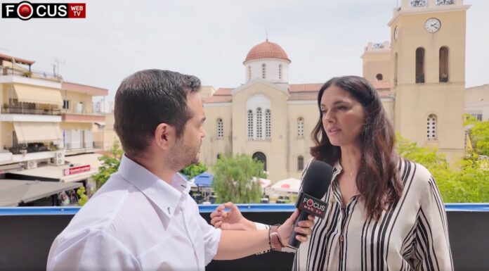 Η υποψήφια ευρωβουλευτής Νόνη Δούνια στα γραφεία της ΔΗΜ.Τ.Ο. Αχαρνών – Θρακομακεδόνων της Νέας Δημοκρατίας